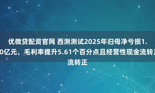 优微贷配资官网 西测测试2025年归母净亏损1.30亿元，毛利率提升5.61个百分点且经营性现金流转正